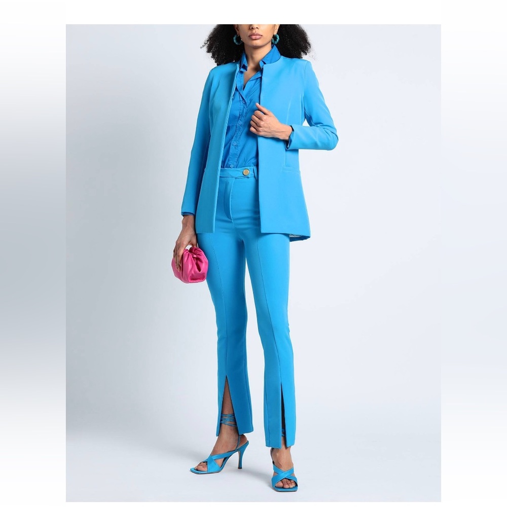 Brand new with tags Kaos Aqua Blue Pant Suit Blazer Jacket s Small 6